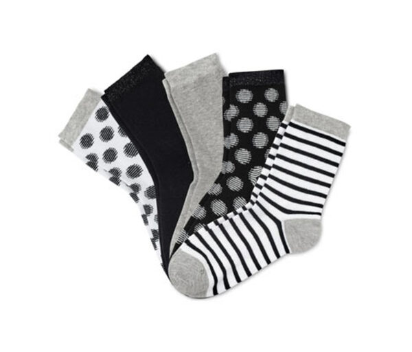 Bild 1 von 5 Paar Socken, mit Glitzergarn