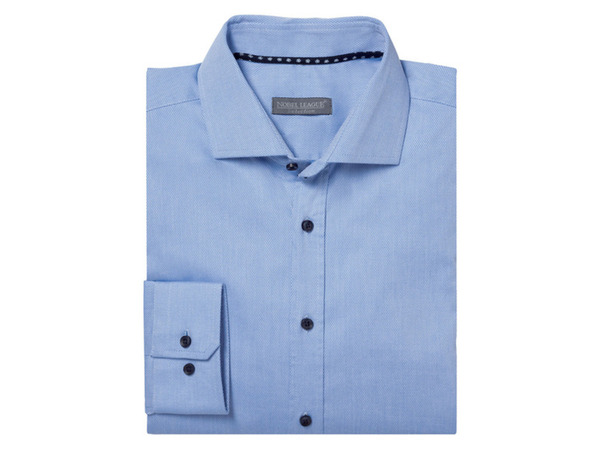 Bild 3 von NOBEL LEAGUE® Herren Businesshemd, aus hohem Baumwollanteil, hellblau