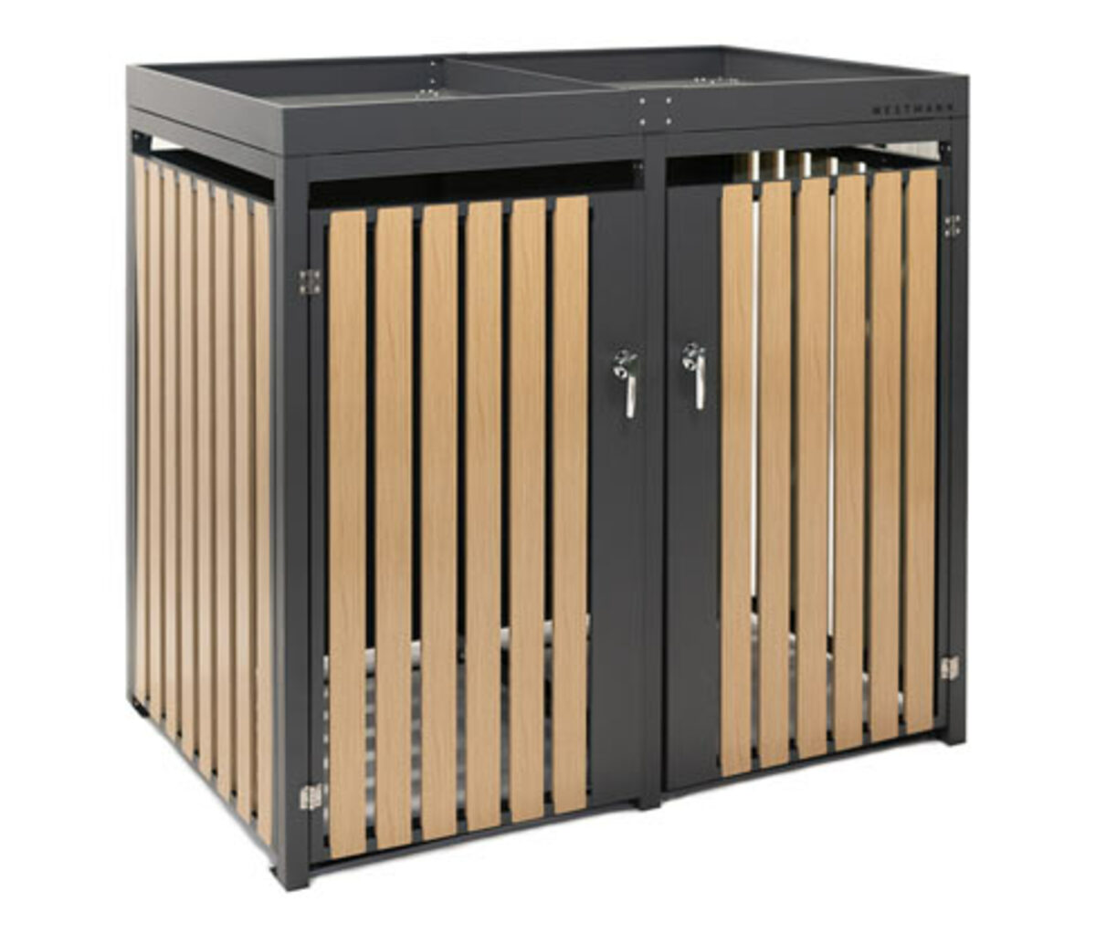 Bild 1 von Westmann Mülltonnenbox mit Blumenkasten, anthrazit