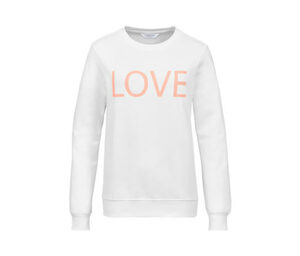 Sweatshirt mit Print, weiß