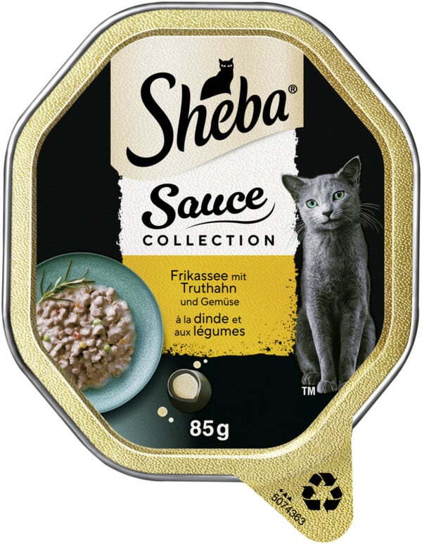 Bild 1 von Sheba Sauce Collection Frikassee mit Truthahn und Gemüse 85G