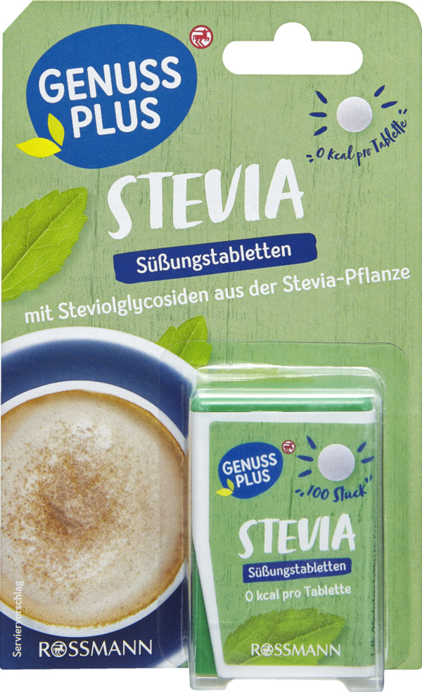 Bild 1 von GENUSS PLUS Stevia Süßstofftabletten