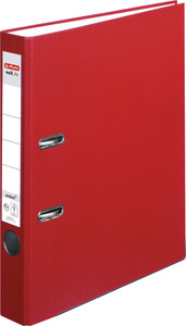 herlitz Ordner max.file protect A4 ,PP-Folienbezug Wechselfenster 5 cm,rot