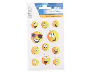 Herma Sticker 'Happy Face', 3Blatt