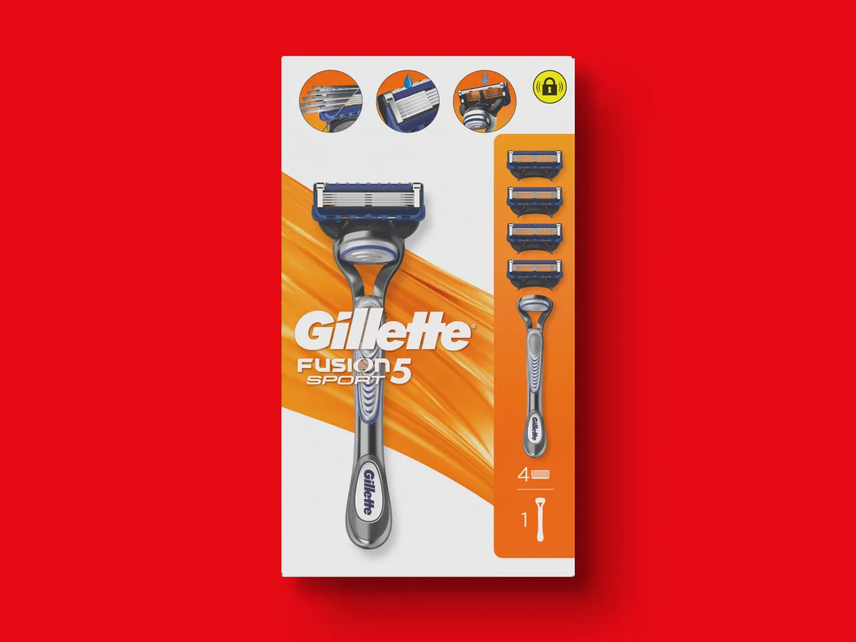 Bild 1 von Gillette Fusion5/Mach3 Sport Systemklingen, 
         4/6 Stück