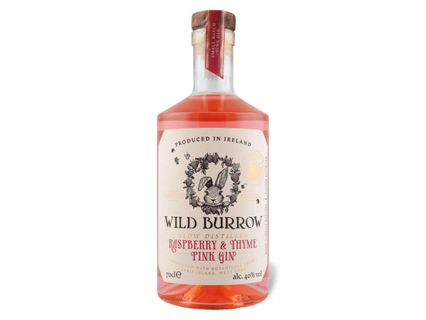 Bild 1 von Wild Burrow Raspberry & Thyme Slow Distilled Gin 40% Vol