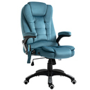 Bild 1 von Vinsetto Massagesessel Chefsessel mit Massagefunktion höhenverstellbarer Drehstuhl ergonomischer Gamingstuhl Bürostuhl massage Blau 67 x 67 x 116–126