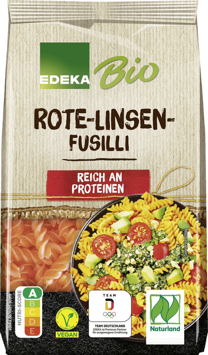 Bild 1 von EDEKA Bio Rote Linsen Fusilli 250G