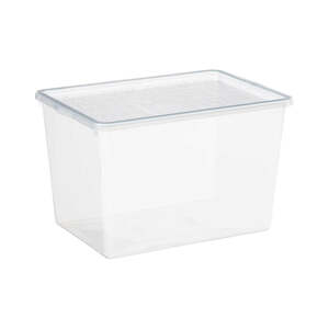 Schrankbox 12 L transparent, Schrank-Organizer, Aufbewahrungsbox, Kunststoffbox