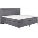 Bild 1 von Welnova Boxspringbett  Grau  Textil