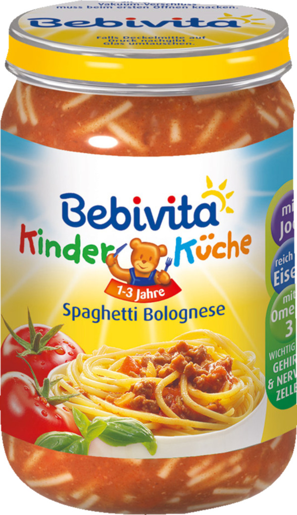 Bild 1 von Bebivita KinderKüche Spaghetti Bolognese, 250 g