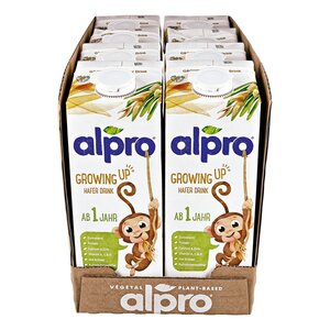 Alpro Growing Up Haferdrink für Kinder 1 Liter, 8er Pack