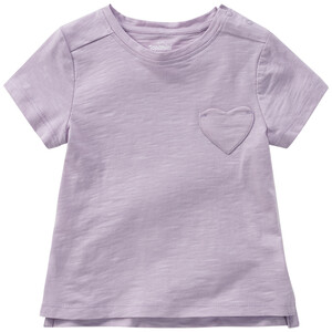 Baby T-Shirt mit Herz-Tasche HELLLILA