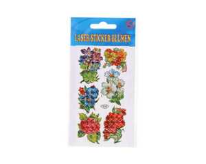 Sticker Laser, Blumen, sortiert