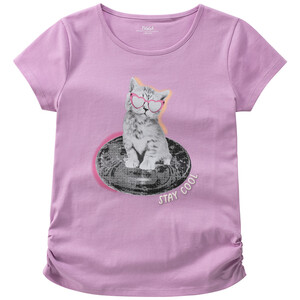 Mädchen T-Shirt mit Katzen-Print HELLLILA