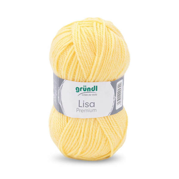 Bild 1 von Wolle "Lisa Premium uni" 50 g pastellgelb