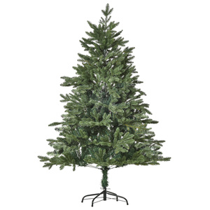HOMCOM künstlicher Weihnachtsbaum 1,5 m Christbaum Tannenbaum PVC PE Metall Grün Ø75 x 150 cm