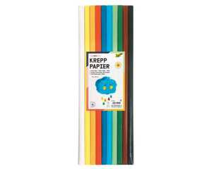 Krepp-Papier 10er, basic, 2mx50cm