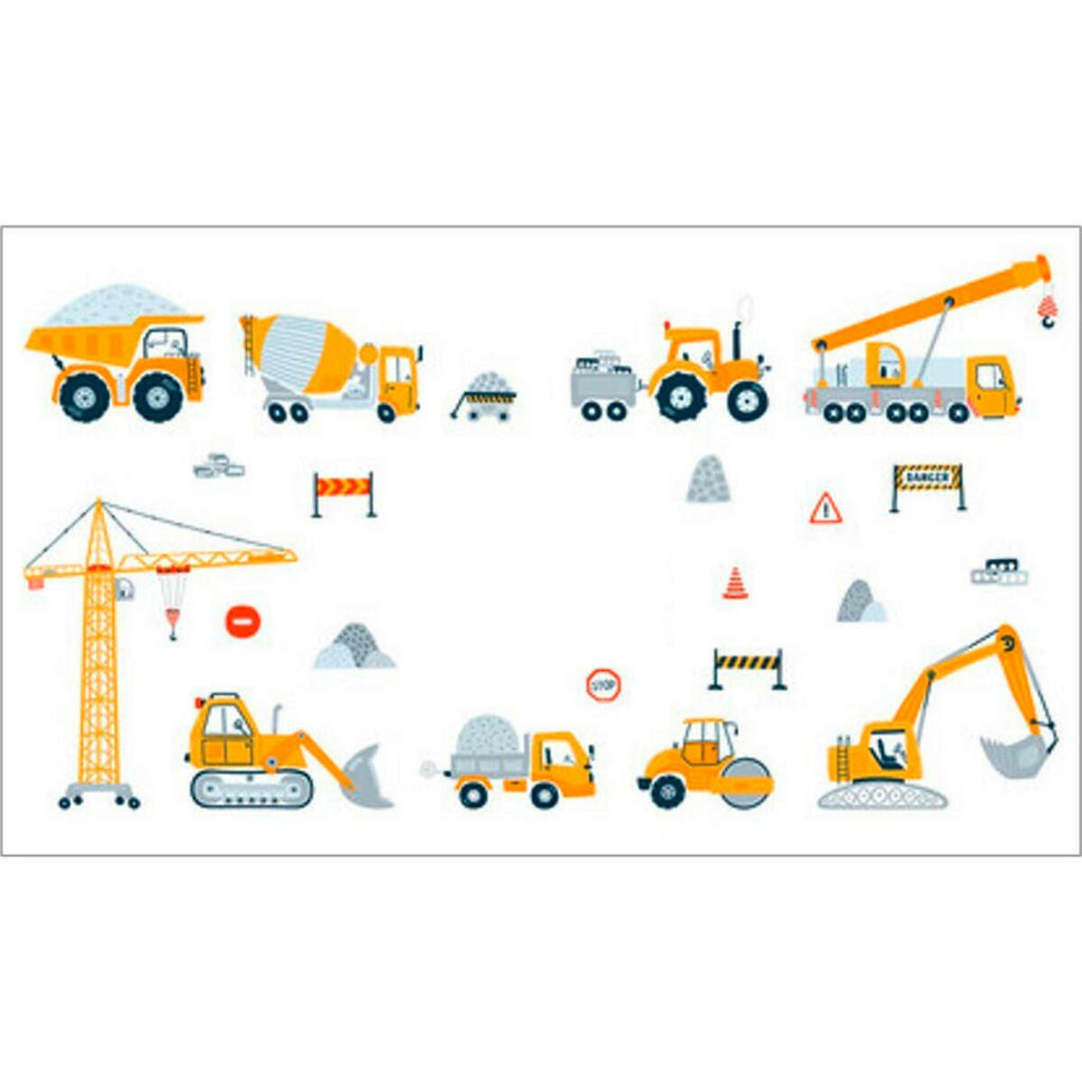 Bild 1 von Euroart Wandtattoo, Mehrfarbig, Kunststoff, rechteckig, 50x70x0.10 cm, selbstklebend, Bilder und Zubehör, Wandtattoos & Sticker