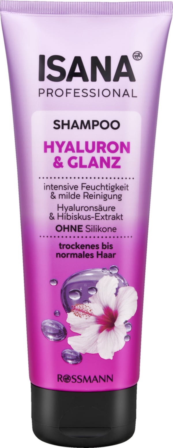 Bild 1 von ISANA PROFESSIONAL Shampoo Hyaluron & Glanz, 250 ml