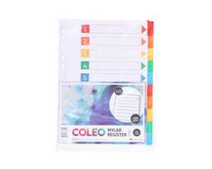 COLEO Register Karton, PP Taben, 10tlg, A4