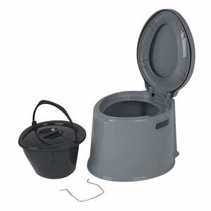 BO-CAMP Campingtoilette - Kompost Eimer Toilette Reise Camping WC Mobil Bau Klo