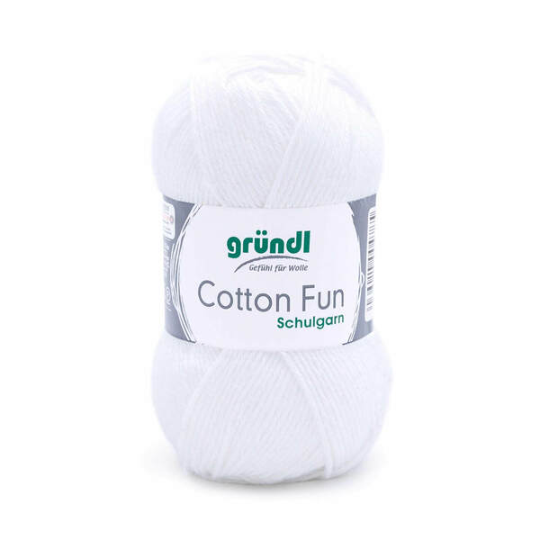 Bild 1 von Wolle "Cotton Fun" 50 g weiß