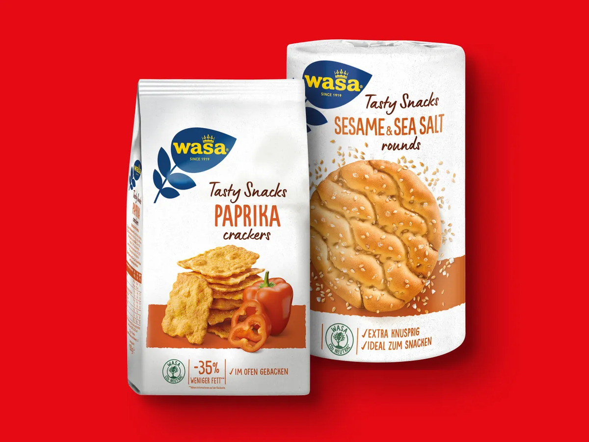 Bild 1 von Wasa Tasty Snacks, 
         150/180/235/190 g