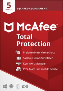 Mcafee Total Protection für 5 Geräte