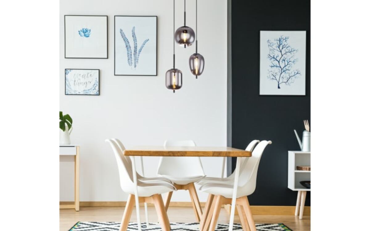 Bild 3 von Pendelleuchte Blacky, schwarz, 3-flammig, 46 cm