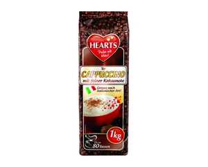 Hearts Cappuccino mit feiner Kakaonote
