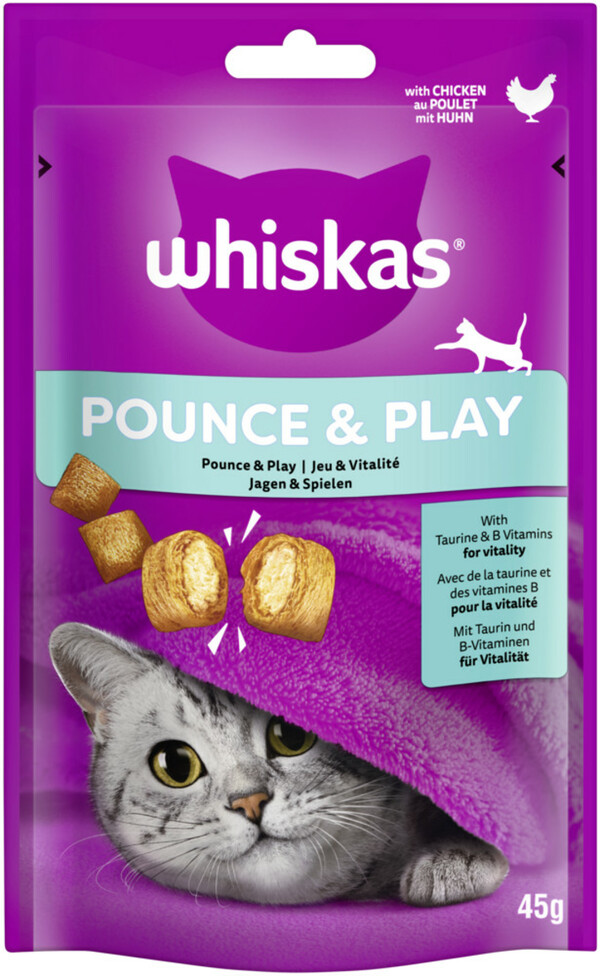 Bild 1 von Whiskas Pounce & Play mit Huhn 45G