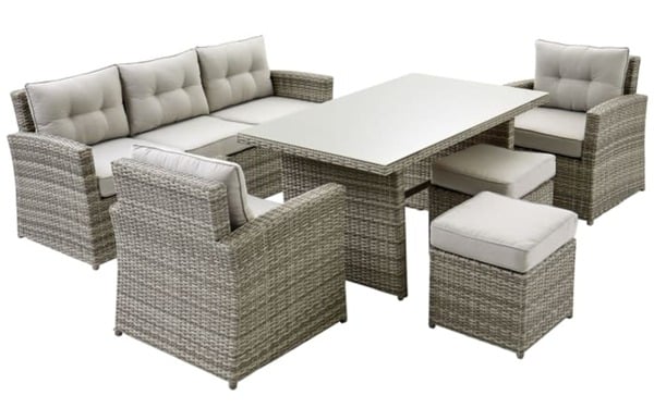 Bild 1 von Garten-Lounge-Sofa-Set Barcley in grau