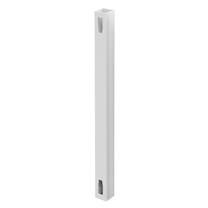 Arvotec Pfosten für Sichtschutzzaun 'Como/Alto' weiß 12,7 x 12,7 x 240 cm