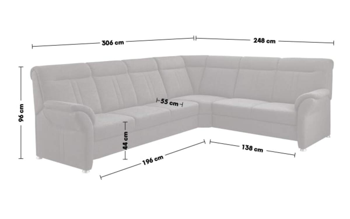 Bild 2 von Polipol - Wohnlandschaft PP-HS06003, grau