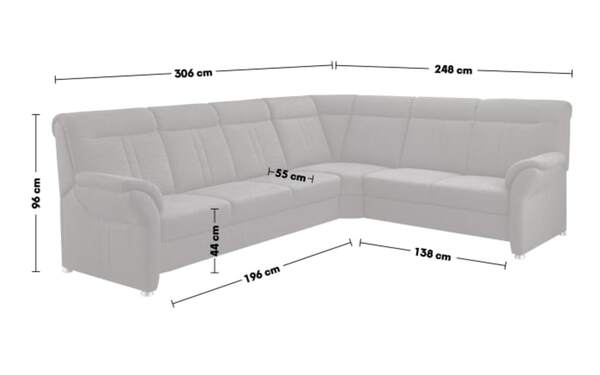 Bild 2 von Polipol - Wohnlandschaft PP-HS06003, grau