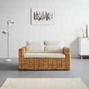 Bild 1 von Sofa 'Leano', Zweisitzer, weiß, Rattan