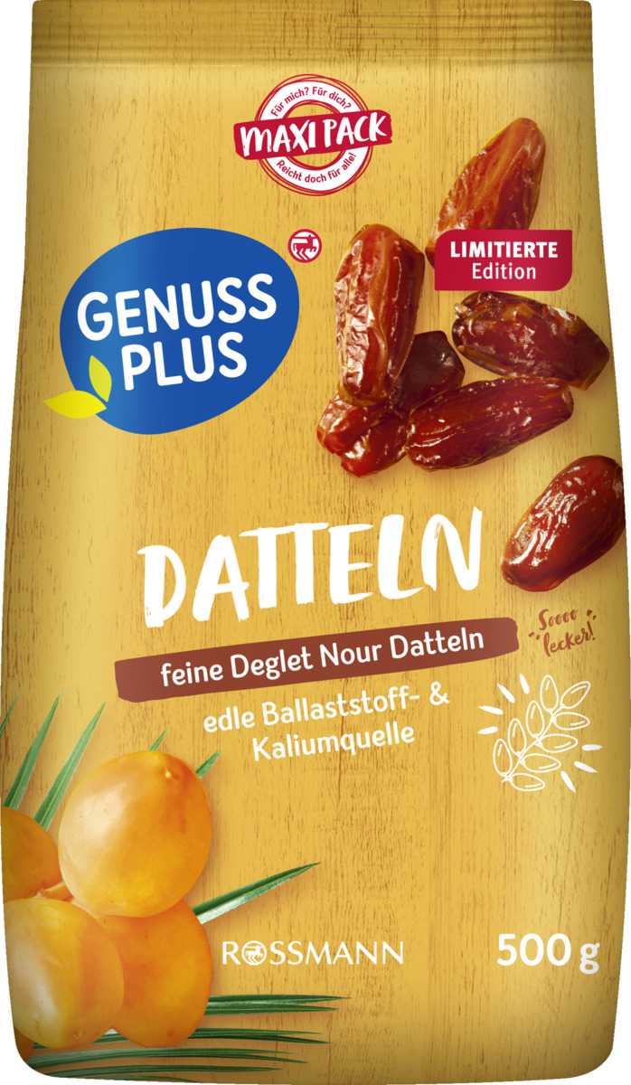 Bild 1 von GENUSS PLUS Datteln, 500 g