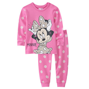 Minnie Maus Schlafanzug mit großem Print PINK