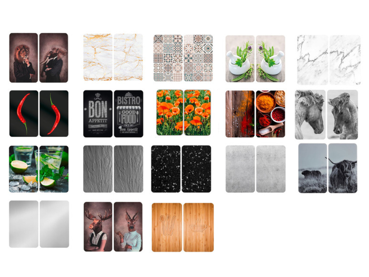 Bild 1 von Wenko Herdabdeckplatte »Universal«, 2-teilig, für alle Herdarten, aus gehärtetem Glas