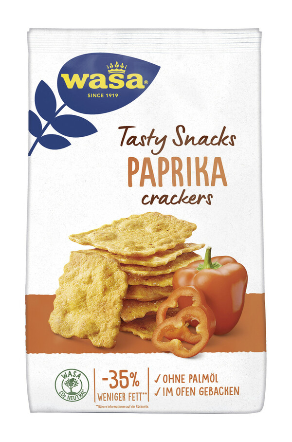 Bild 1 von Wasa Tasty Snacks Paprika Crackers 150G