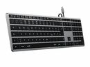 Bild 1 von Satechi Slim W3 Wired Backlit Keyboard, Volltastatur, USB-C, grau