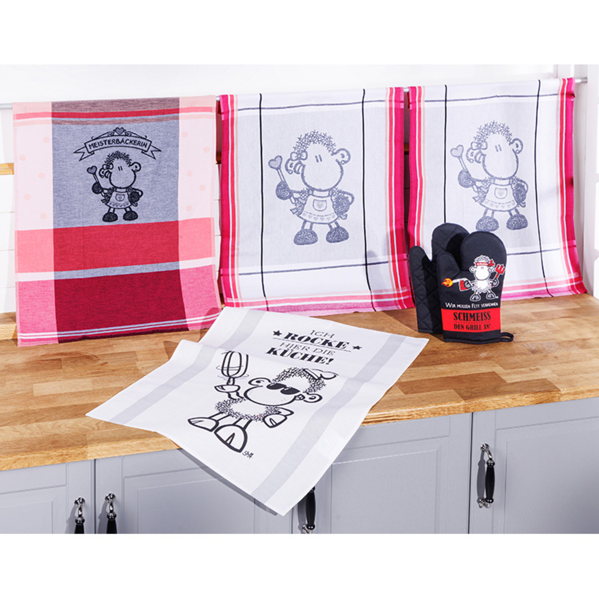 Bild 1 von Sheepworld Geschirrtücher 2er-Set + 1 Geschirrtuch gratis