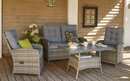 Bild 2 von outdoor (Gartenmöbel Mit Flair) - Garten-Lounge Bailado in Geflecht Polyrattan grau, Kissenbezüge in grau