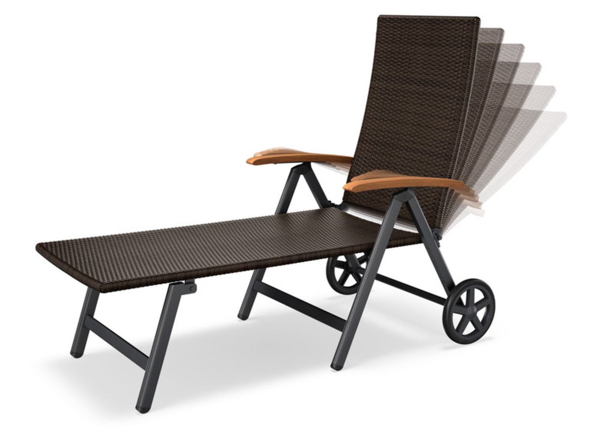 Bild 3 von Livarno Home Rollliege »Valencia«, 6-fach verstellbar, braun