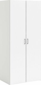 Home affaire Kleiderschrank Mit viel Stauraum, graue Stangengriffe, modernes Scandi-Design, einfache Selbstmontage, 175,4 x 77,6 x 49,5 cm