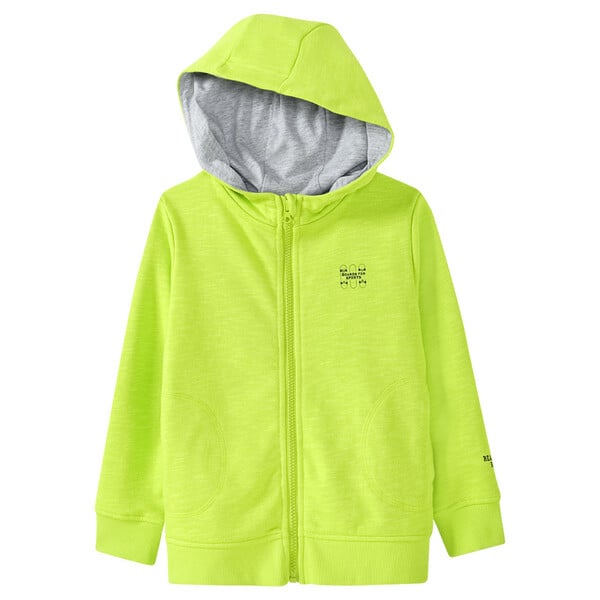 Bild 1 von Jungen Sweatjacke mit kleinen Prints NEONGRÜN