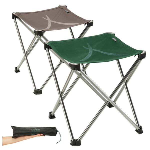 Bild 1 von GRAND CANYON Sinyala Mini Klapphocker Falt Hocker Camping Alu 500g Leicht 100 kg Farbe: Eden