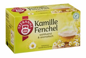 Teekanne Natur Kräuter- und Früchte Kamille Fenchel