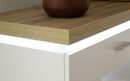 Bild 3 von MCA furniture - Wohnwand Cali in weiß / Wotan Eiche Nachbildung, inklusive Deckblattbeleuchtung